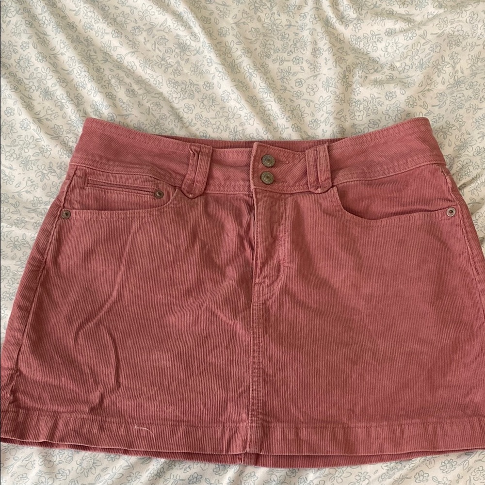 American Eagle Pink Corduroy Skirt